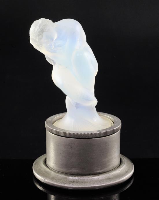 Sirène/Small Mermaid. A glass mascot by René Lalique, introduced 1920, No.831 Height overall 12.8cm.